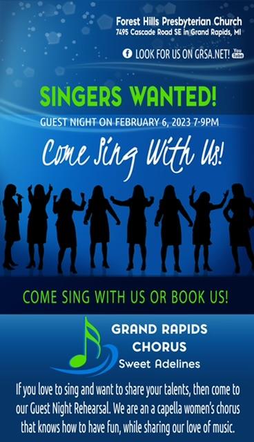 2023 Guest Night!  Calling All Singers!